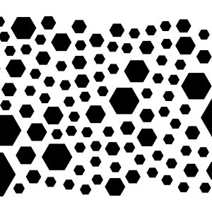Hexagon Confetti Stencil-0