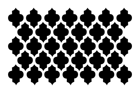 Moroccan Tile Stencil-0