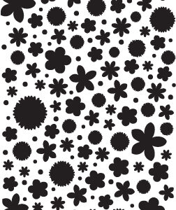 Flower Confetti Stencil-0