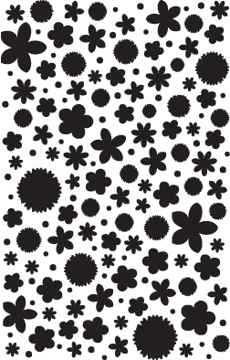 Flower Confetti Stencil-0