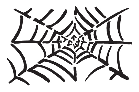 Spider web stencil-0