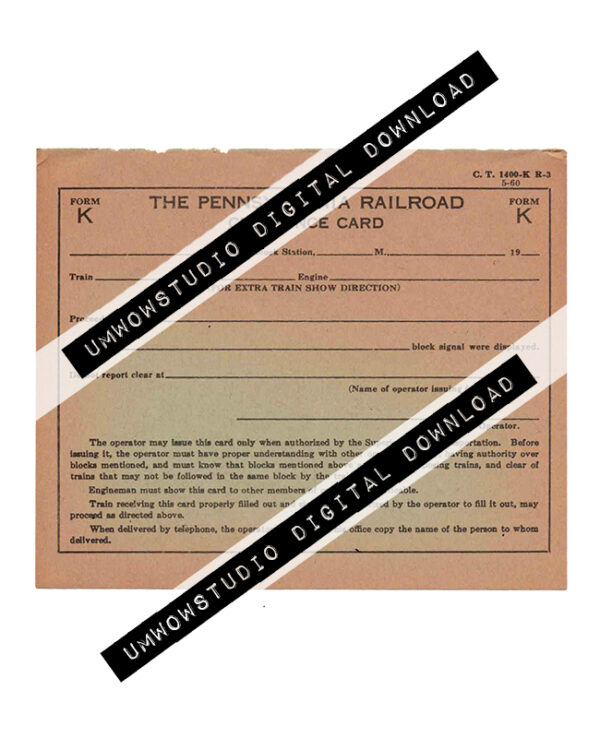 PA Railroad Clearance Card-0