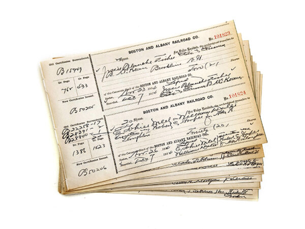 1934 Railroad Stock Records