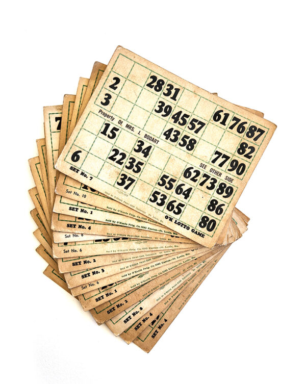 Lotto Game Cards x2