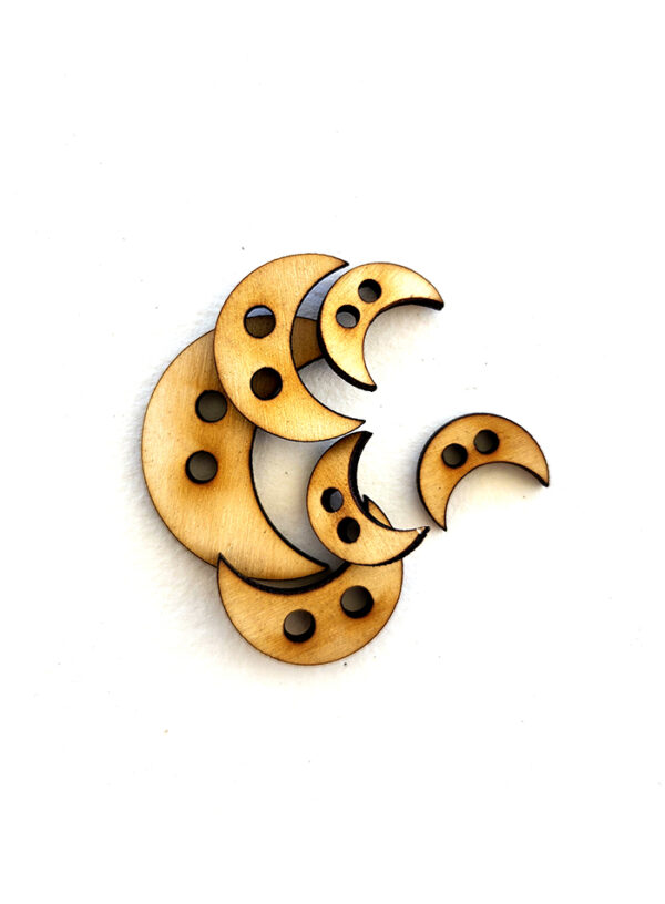 Crescent Moon Buttons