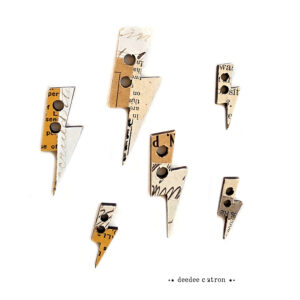Collaged Buttons - LIGHTNING