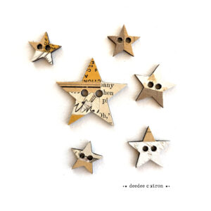 Collaged Buttons - STAR