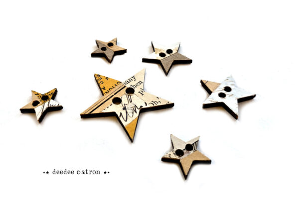 Collaged Buttons - STAR - Image 2