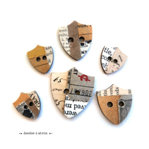 Collaged Buttons - SHIELD