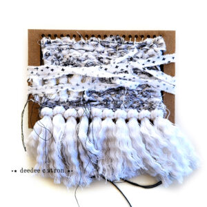 4x6 Woven Cover Book - Black & White