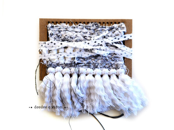 4x6 Woven Cover Book - Black & White