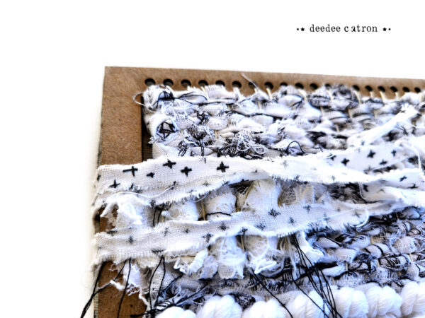 4x6 Woven Cover Book - Black & White - Image 3