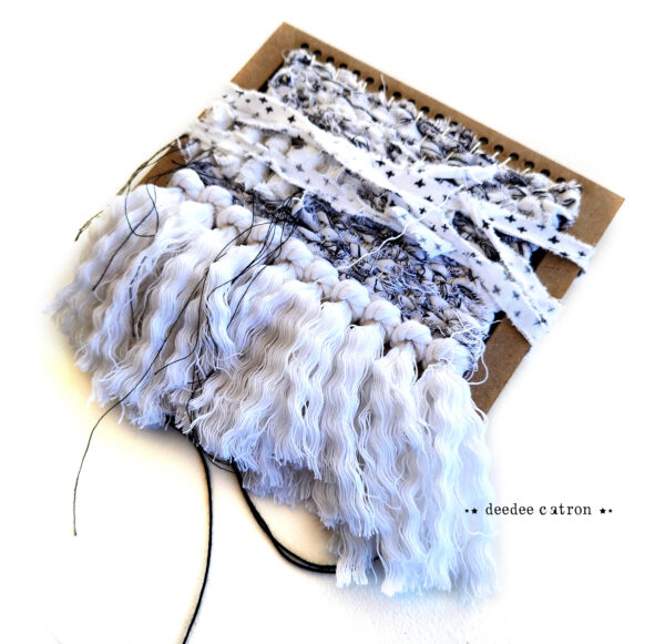 4x6 Woven Cover Book - Black & White - Image 4
