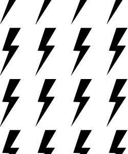 Lightning Bolts Stencil
