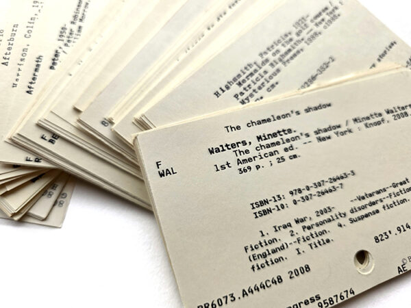 Library Index Cards