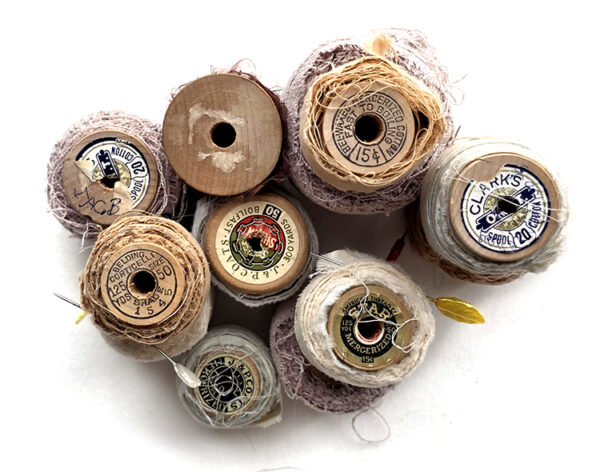 Vintage Fabric Spools - Image 4
