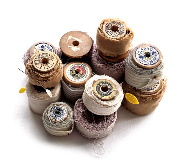 Vintage Fabric Spools - Image 2