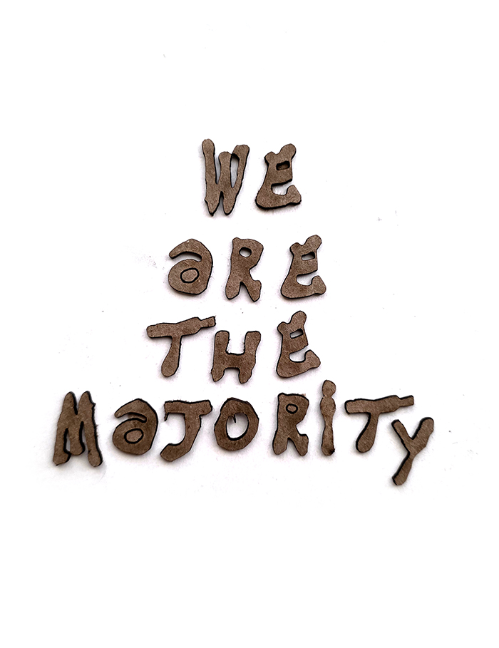 We Are The Majority Spray Paint