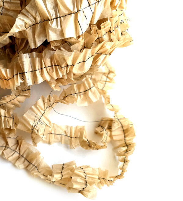 Brown Ribbon Ruffle Ruffled Pattern Ribbon – 1 yard | UmWowStudio