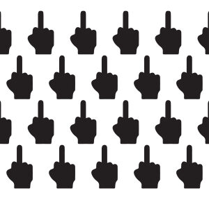 Flippin' The Bird Stencil