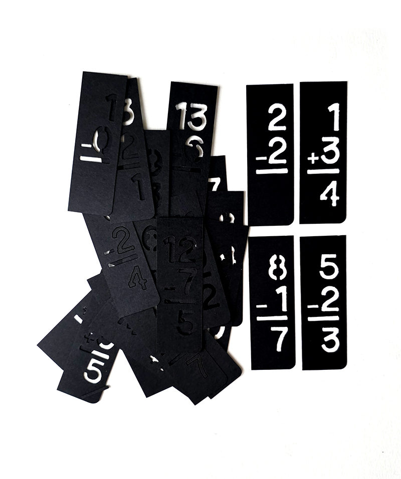 UmWOW Cuts – Mini Flashcard Stencils BLACK - Image 4