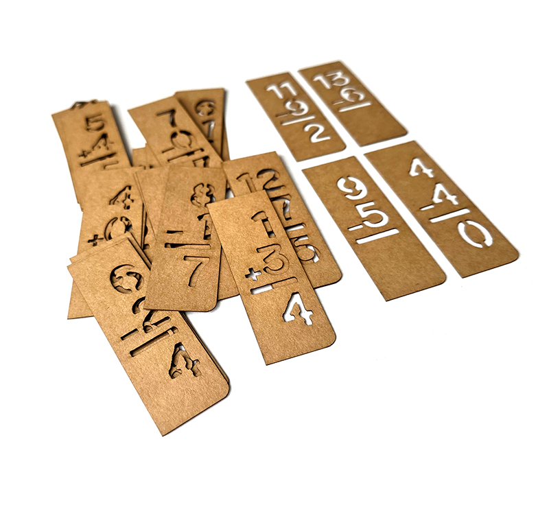 UmWOW Cuts – Mini Flashcard Stencils KRAFT - Image 3