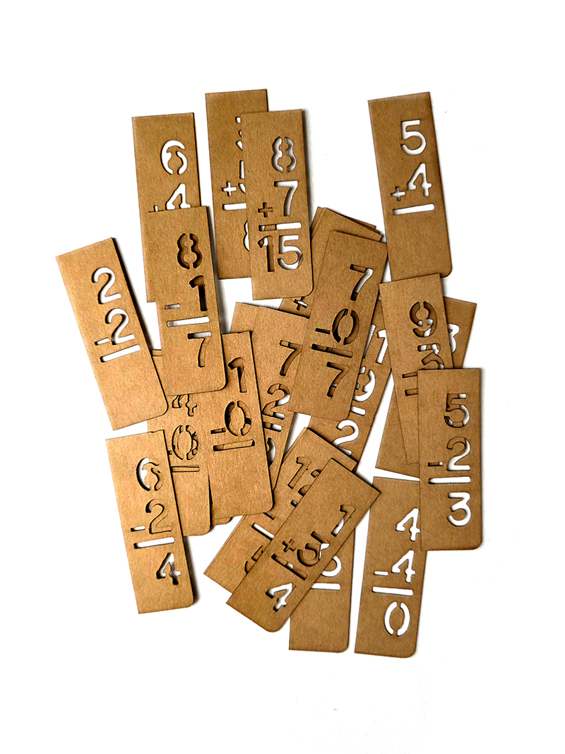 UmWOW Cuts – Mini Flashcard Stencils KRAFT