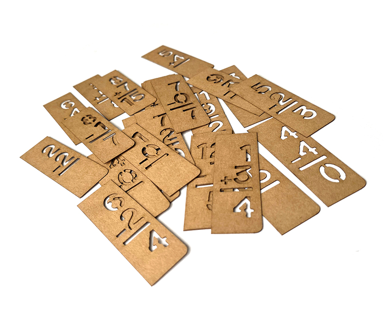 UmWOW Cuts – Mini Flashcard Stencils KRAFT - Image 2