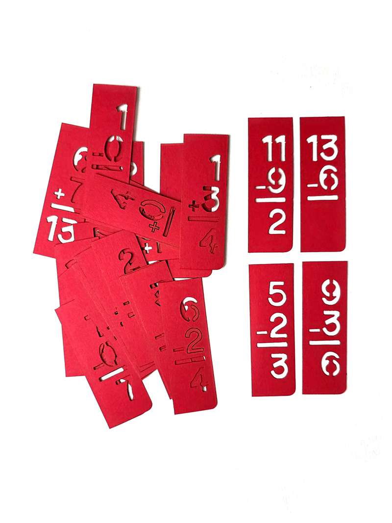UmWOW Cuts – Mini Flashcard Stencils RED - Image 4