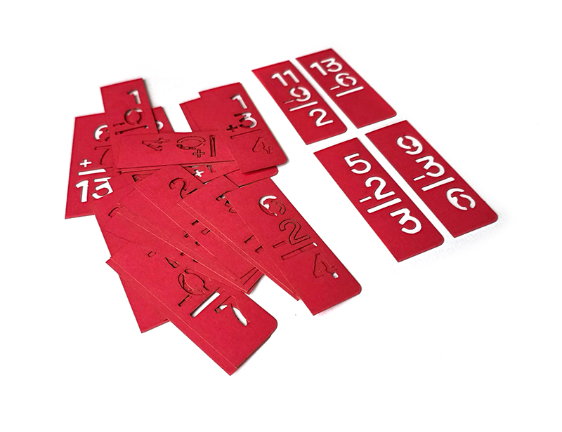 UmWOW Cuts – Mini Flashcard Stencils RED - Image 3