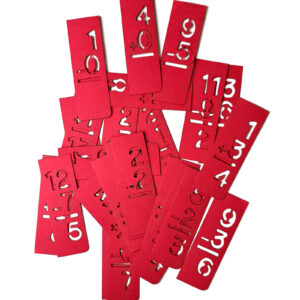 UmWOW Cuts – Mini Flashcard Stencils RED