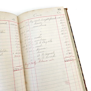 1889 Ledger